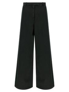 Джинсы с бархатными вставками DRIES VAN NOTEN, зеленый