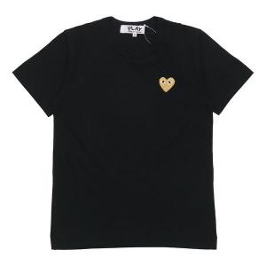 Футболка heart logo tee 'black gold' Comme Des Garcons Play, черный