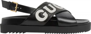 Кроссовки Gucci Wmns Sandal 'Black White', черный