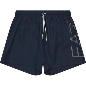 Шорты для плавания Ea7 с логотипом и шнурком EMPORIO ARMANI, черный