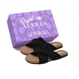 Alxnan Скользоустойчивые слайдеры для женщин Black+Box, цвет Black+Box