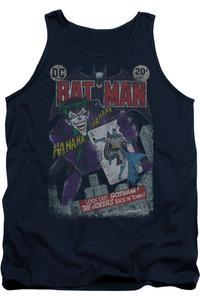Бэтмен #251 Потертая майка для взрослых Gildan, темно-синий