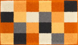 Коврик для ванны 80x140 см, желтый/черный/белый