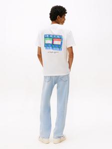 Футболка Tommy Jeans REG DNA FLAG PLAY EXT, Ecru/Off-White