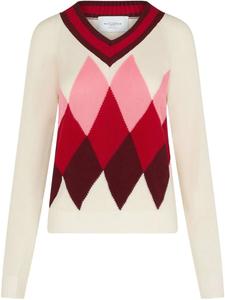 Джемпер Ballantyne из хлопка и кашемира, белый