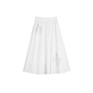 ELLE Повседневная длинная юбка Women's White
