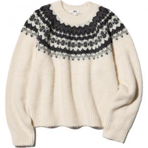 Свитер женский айвори UNIQLO, слоновая кость