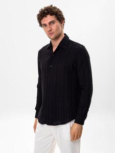 Рубашка на пуговицах классического кроя Antioch, черный