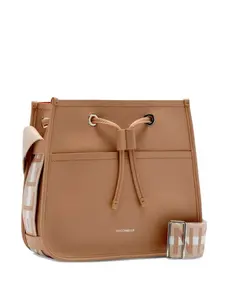 Сумка-ведро Raquel с логотипной лямкой Coccinelle, нейтральный