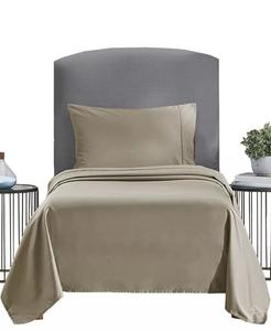 Мягкие хлопковые простыни Twin XL - плотность нитей 400, 100% хлопковый сатин - Twin XL California Design Den, бежевый