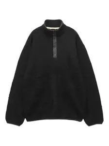 Фактурный свитер Nanamica, черный