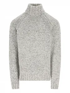 Свитер с высоким воротом и рукавами-реглан Zegna, серый