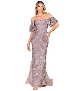 Женское кружевное платье-русалка с открытыми плечами Lara, Heather ombre