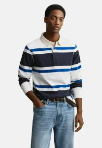 Рубашка-Поло в полоску для регби Gant, Evening Blue