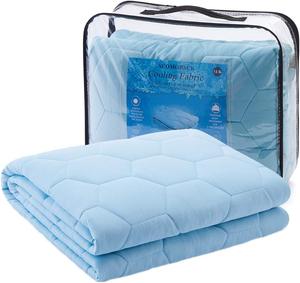 Утяжеленное одеяло 122х198 см, 6,8 кг, синее, ACOMOPACK, Silky Weighted Blanket, Heavy Blanket, Premium Material, Glass Beads