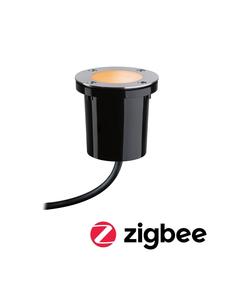 Paulmann Встраиваемый светодиодный напольный светильник Plug & Shine, золотистый свет, одиночный прожектор, от насекомых