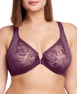 Женский бюстгальтер из эластичного кружева Wonderwire для полной фигуры спереди с узкими бретелями Glamorise