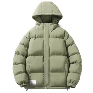 Пуховик Unisex с капюшоном утепленный стеганый WARRIOR, серый зеленый