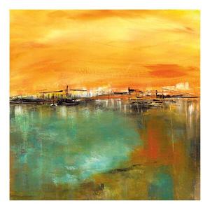 Картина на холсте A.S. Création Near the Water цвет gelb/grün