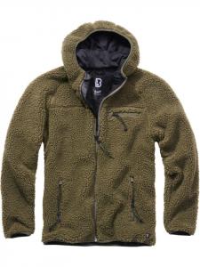 Флисовая куртка/флисовый свитер Teddyfleece Worker Jacket зеленого цвета Brandit