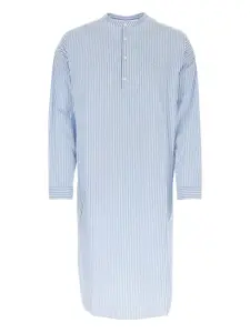 Полосатая хлопковая рубашка Prada, синий