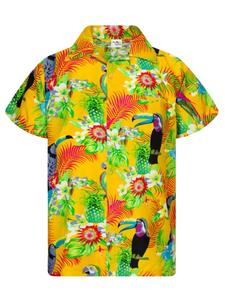 Рубашка King Kameha Parrot Cockatoo, желтый