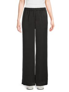 Широкие брюки-клеш rag & bone, черный