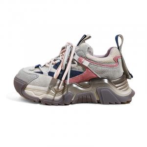 Женские кроссовки с мягкой подошвой, нескользящие, износостойкие, дышащие, низкие, массивные A poinsettia princess, Purple