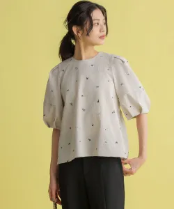 Мини-блузка с цветочной вышивкой Suite, цвет Beige 7[733]