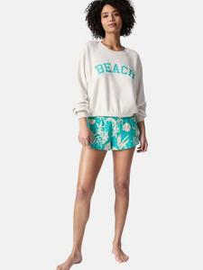 Рубашка для сна в стиле таитянских тропиков Pj Salvage, бежевый