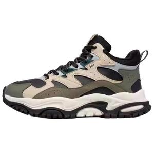 361° Янву устойчивые к истиранию термо высокие повседневные кроссовки мужские black rice green