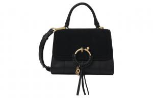 See By Chloe Женская сумка-мессенджер JOAN из замши с зернистой текстурой, черная