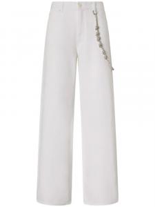 Брюки с цепочкой PINKO, белый