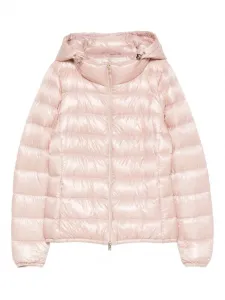 Стеганая куртка с капюшоном Herno, розовый