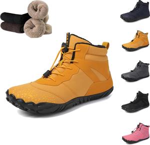 Зимняя обувь для походов Barefoot для женщин, водонепроницаемые зимние снежные ботинки, удобные походные ботинки, теплые ботильоны Generic, Yellow 46
