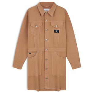 Женское платье с длинными рукавами Calvin Klein, хаки