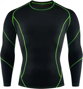 Мужская футболка с длинным рукавом и круглым вырезом