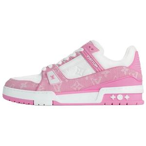 LOUIS VUITTON Женские розовые низкие скейтерские кросcовки