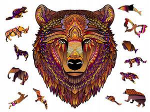 Деревянный пазл премиум-класса 3D-пазл для взрослых Bear Xl Animals Adawoo — идеальный подарок на Рождество, День Рождения, Именины, День Святого Валентина