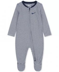 Комбинезон из вискозы в полоску для мальчиков и девочек Nike, синий