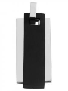 Adeliás Подвеска унисекс из нержавеющей стали, черная