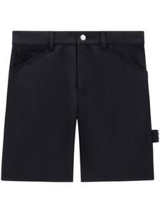 Courrèges твиловые шорты-бермуды, черный