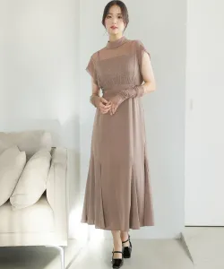 Платье из тюля с люрексом, свадебное платье, вечернее платье, платье для встречи выпускников, платье для вечеринки, приглашение Pourvous, цвет Brown