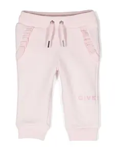 Спортивные брюки с оборками Givenchy Kids, розовый