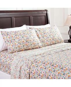 Комплект постельного белья премиум-класса с леопардовым принтом и животным узором размера «king-size», состоящий из 4 предметов — 1 плоская 1 простыня на резинке 2 наволочки — ультрамягкие роскошные простыни из микрофибры — бежевый Chanasya, оранжевый