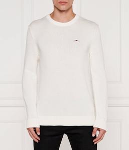 Свитер мужской Tommy Jeans облегающий хлопковый, экрю