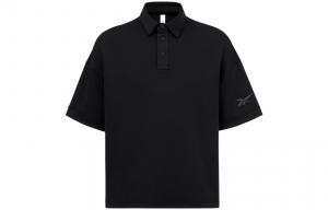 Футболка поло унисекс черная Reebok