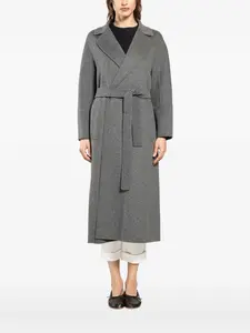 Шерстяное пальто на поясе 'S Max Mara, серый