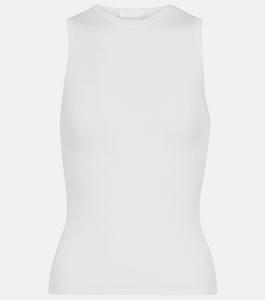 Хлопковая майка в рубчик WARDROBE.NYC, белый