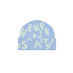 EVISU Шерстяная шапка из кашемира и полиамида унисекс, Ice Blue